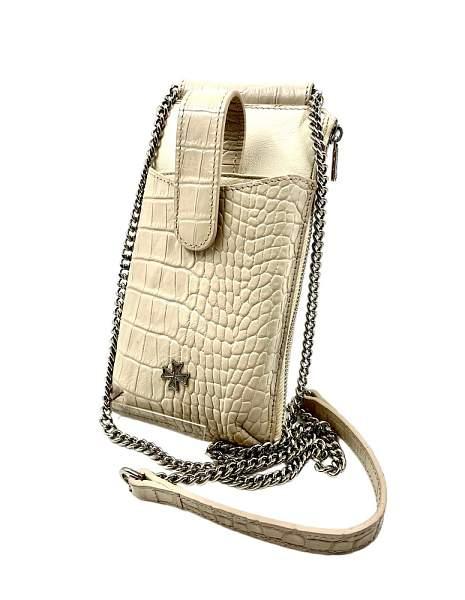 Сумочка для телефона Vasheron, Артикул: 9244-Croco Beige фото №1
