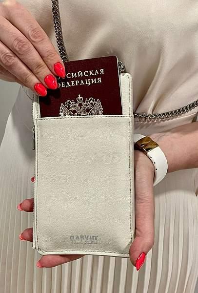 Сумочка для телефона Vasheron, Артикул: 9244-Croco Beige фото №1