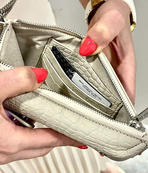 Сумочка для телефона Vasheron, Артикул: 9244-Croco Beige фото №1