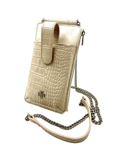 Сумочка для телефона Vasheron, Артикул: 9244-Croco Beige фото №1