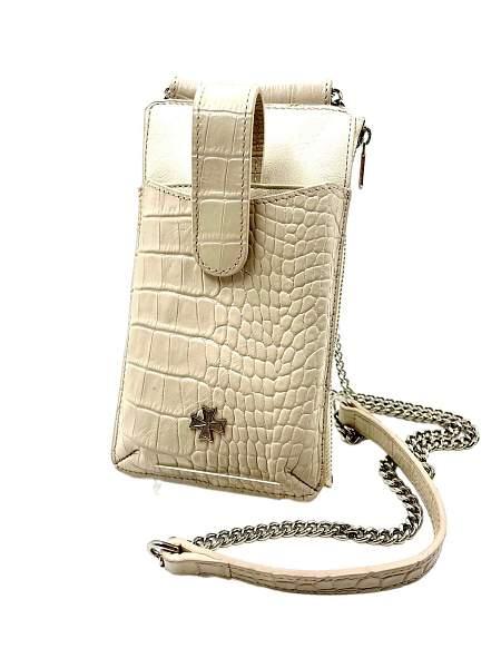 Сумочка для телефона Vasheron, Артикул: 9244-Croco Beige фото №1