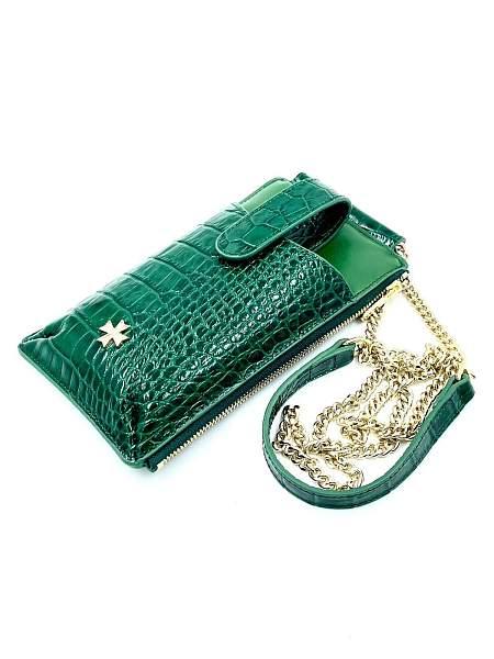 Сумочка для телефона Vasheron, Артикул: 9244-Croco Green фото №1