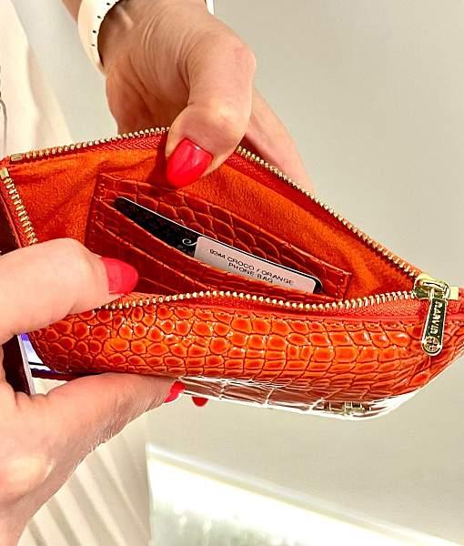 Сумочка для телефона Vasheron, Артикул: 9244-Croco Orange фото №1