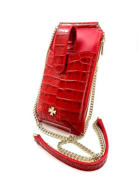 Сумочка для телефона 9244-Croco Red Vasheron, Артикул: 9244-Croco Red фото №1