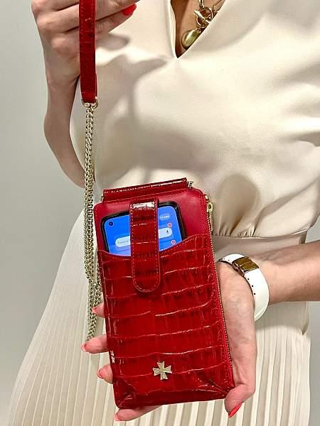 Сумочка для телефона 9244-Croco Red Vasheron, Артикул: 9244-Croco Red фото №1