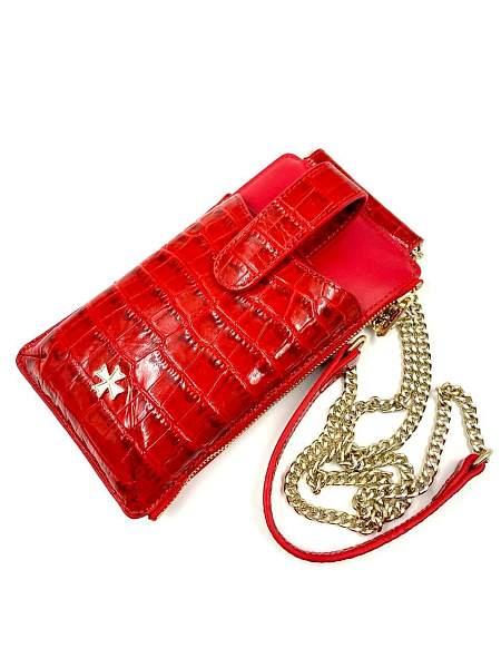 Сумочка для телефона 9244-Croco Red Vasheron, Артикул: 9244-Croco Red фото №1