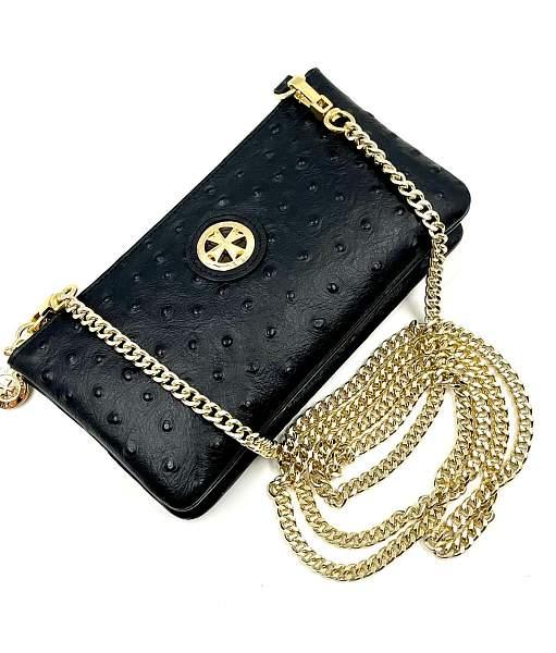 Клатч NARVIN Vasheron, Артикул: 9245-Ostrich Black фото №1