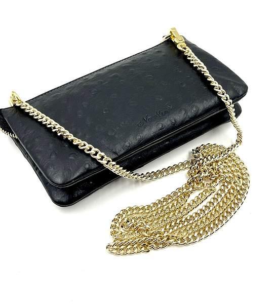 Клатч NARVIN Vasheron, Артикул: 9245-Ostrich Black фото №1