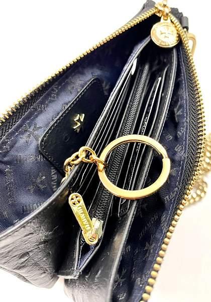 Клатч NARVIN Vasheron, Артикул: 9245-Ostrich Black фото №1