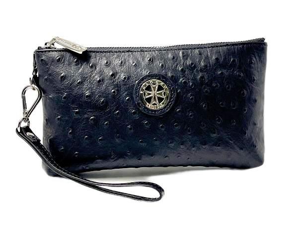 Клатч для телефона 9247-Ostrich Black Vasheron, Артикул: 9247-Ostrich Black фото №1