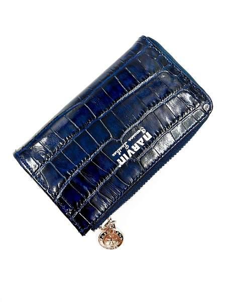 Ключница из натуральной кожи Vasheron, Артикул: 9278-Croco D.Blue фото №1