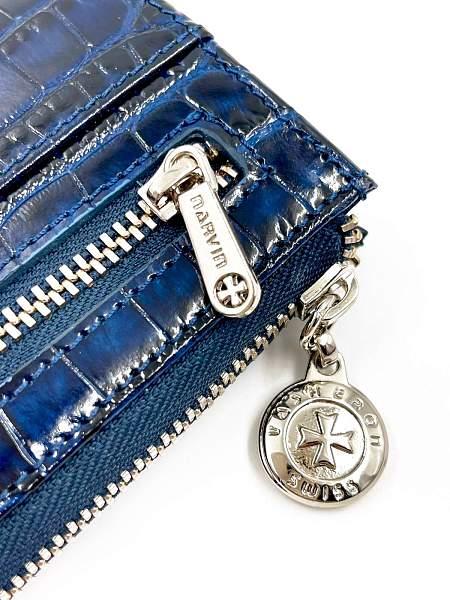 Ключница из натуральной кожи Vasheron, Артикул: 9278-Croco D.Blue фото №1