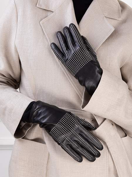 Перчатки женские ш+каш. IS01431 black Eleganzza, Артикул: IS01431-65_01-00036 фото №1