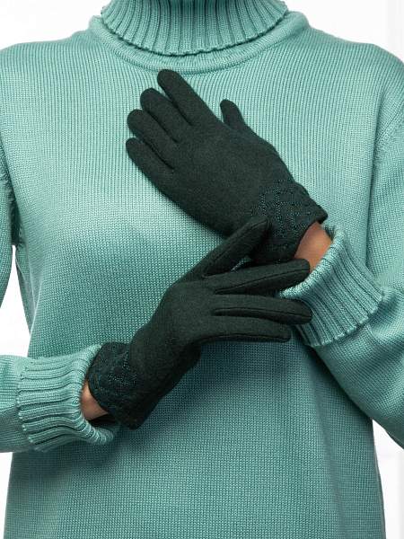 Перчатки жен Labbra LB-PH-76 d.green Labbra, Артикул: LB-PH-76-S_01-000349 фото №1