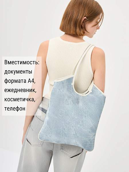 Сумка ELEGANZZA ZBBU-1977-1 l.blue jeans/white Eleganzza, Артикул: ZBBU-1977-1-01-00054119 фото №1