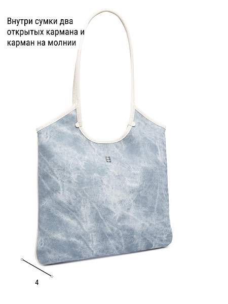 Сумка ELEGANZZA ZBBU-1977-1 l.blue jeans/white Eleganzza, Артикул: ZBBU-1977-1-01-00054119 фото №1