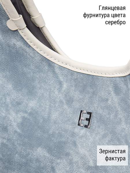 Сумка ELEGANZZA ZBBU-1977-1 l.blue jeans/white Eleganzza, Артикул: ZBBU-1977-1-01-00054119 фото №1