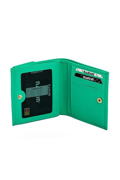 Портмоне NarVin 9566-Palermo Emerald Vasheron, Артикул: 9566-Palermo Emerald фото №1