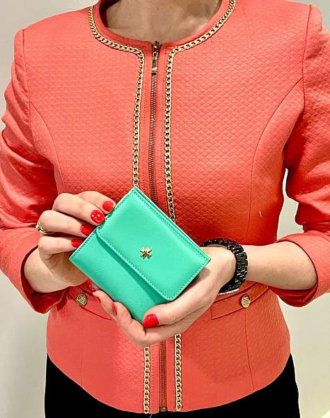 Портмоне NarVin 9566-Palermo Emerald Vasheron, Артикул: 9566-Palermo Emerald фото №1