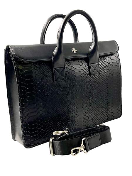 Сумка деловая NARVIN 9774-Anaconda Black Vasheron, Артикул: 9774-Anaconda Black фото №1