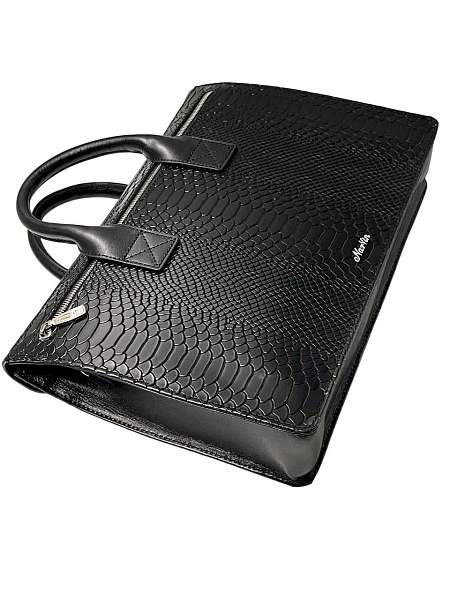 Сумка деловая NARVIN 9774-Anaconda Black Vasheron, Артикул: 9774-Anaconda Black фото №1