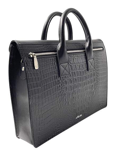 Сумка деловая NARVIN 9774-Bambino Black Vasheron, Артикул: 9774-Bambino Black фото №1