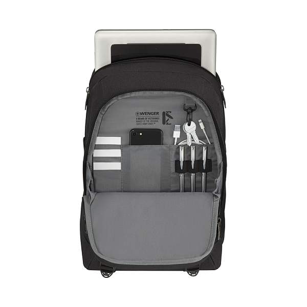 Рюкзак WENGER Oryson 16", чёрный, переработанный ПЭТ/Полиэстер, 32х45х19 см, 25 л. 653213 Wenger, Артикул: 653213 фото №1