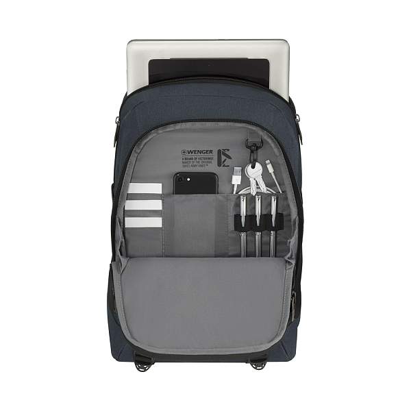 Рюкзак WENGER Oryson 16", серый/чёрный, переработанный ПЭТ/Полиэстер, 32х45х19 см, 25 л. 653173 Wenger, Артикул: 653173 фото №1