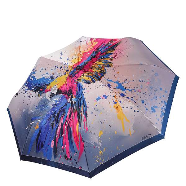 UFLS0105-8 Зонт жен. Fabretti, автомат, 3 сложения, сатин Fabretti, Артикул: UFLS0105-8 фото №1