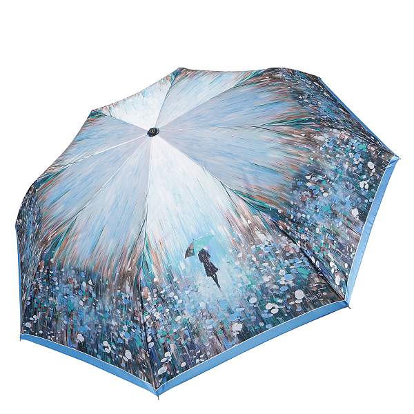 UFLS0084-9 Зонт жен. Fabretti, автомат, 3 сложения, сатин Fabretti, Артикул: UFLS0084-9 фото №1