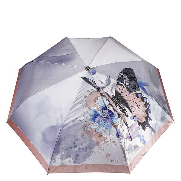 UFLS0087-12 Зонт жен. Fabretti, автомат, 3 сложения, сатин Fabretti, Артикул: UFLS0087-12 фото №1