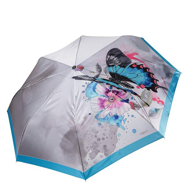 UFLS0087-9 Зонт жен. Fabretti, автомат, 3 сложения, сатин Fabretti, Артикул: UFLS0087-9 фото №1