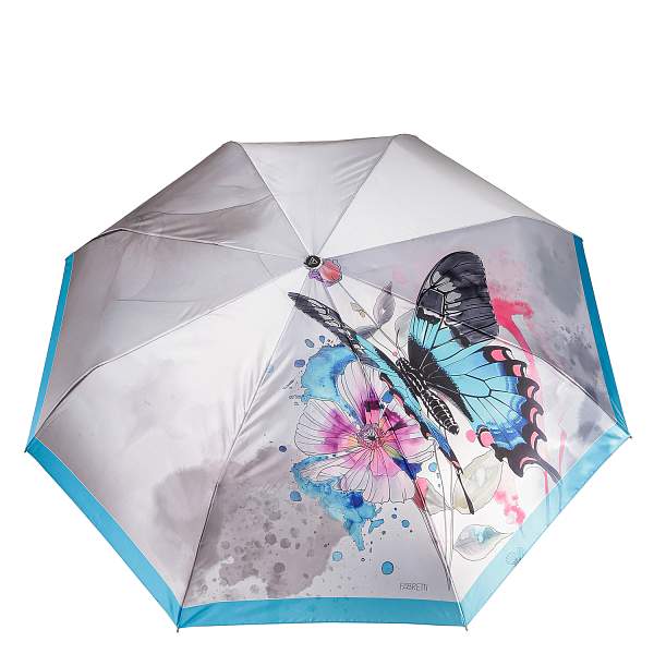 UFLS0087-9 Зонт жен. Fabretti, автомат, 3 сложения, сатин Fabretti, Артикул: UFLS0087-9 фото №1