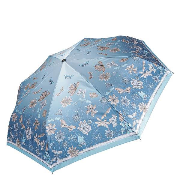 UFLS0093-9 Зонт жен. Fabretti, автомат, 3 сложения, сатин Fabretti, Артикул: UFLS0093-9 фото №1