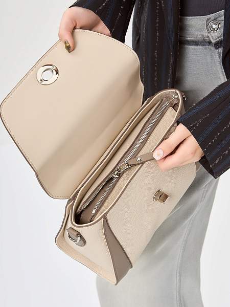 Сумка ELEGANZZA Z-4162D l.beige/cacao Eleganzza, Артикул: Z-4162D-01-00050377 фото №1