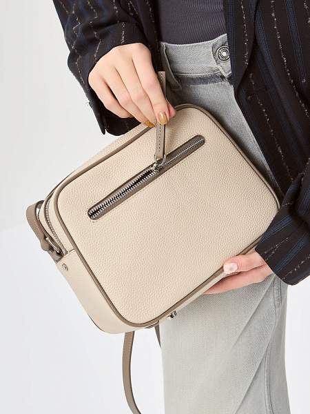 Сумка ELEGANZZA Z-3001D-2 l.beige/cacao Eleganzza, Артикул: Z-3001D-2-01-00050404 фото №1