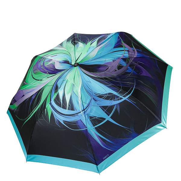 UFLS0080-11 Зонт жен. Fabretti, автомат, 3 сложения, сатин Fabretti, Артикул: UFLS0080-11 фото №1