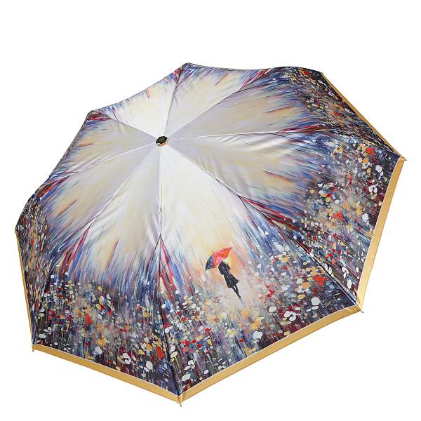 UFLS0084-7 Зонт жен. Fabretti, автомат, 3 сложения, сатин Fabretti, Артикул: UFLS0084-7 фото №1