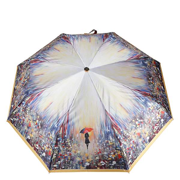 UFLS0084-7 Зонт жен. Fabretti, автомат, 3 сложения, сатин Fabretti, Артикул: UFLS0084-7 фото №1