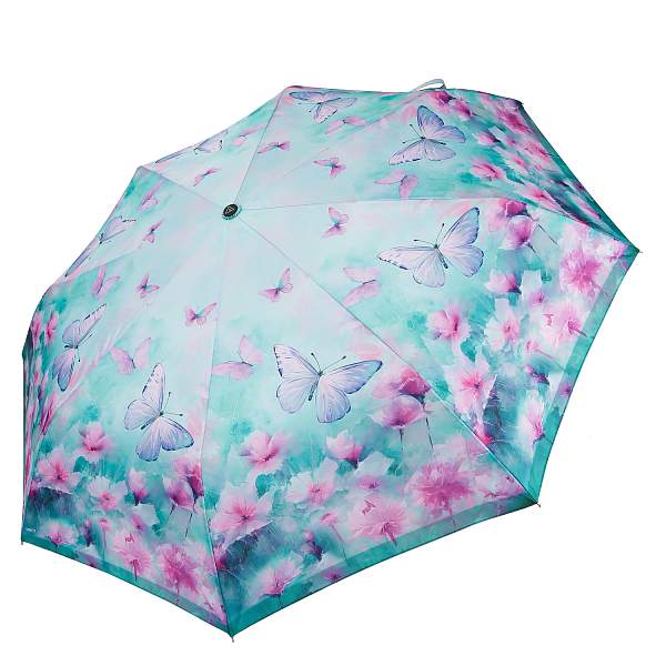 UFLR0040-11 Зонт жен. Fabretti, автомат, 3 сложения, эпонж Fabretti, Артикул: UFLR0040-11 фото №1