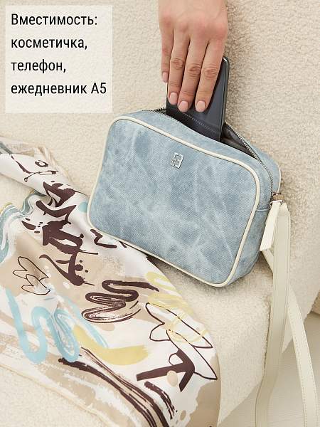 Сумка ELEGANZZA ZBBU-1980 l.blue jeans/white Eleganzza, Артикул: ZBBU-1980-01-00055221 фото №1