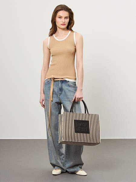 Сумка ELEGANZZA ZZ-240906 black/beige Eleganzza, Артикул: ZZ-240906-01-00055237 фото №1