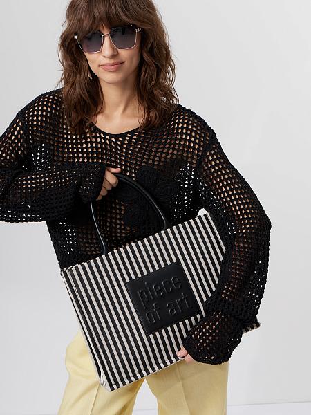 Сумка ELEGANZZA ZZ-240906 black/beige Eleganzza, Артикул: ZZ-240906-01-00055237 фото №1