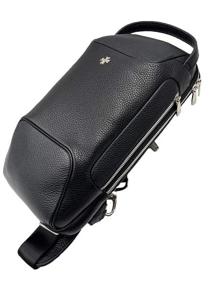 Сумка-рюкзак нагрудная NARVIN 9403-Polo Black Vasheron, Артикул: 9403-Polo Black фото №1