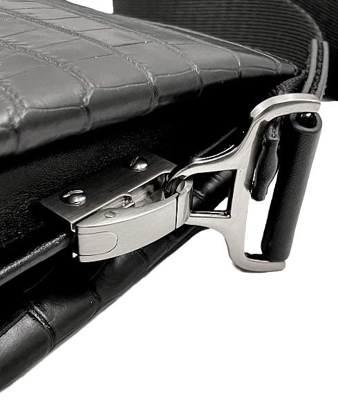 Мужская сумка NARVIN 9481-Aligro Black на плечо из натуральной кожи Vasheron, Артикул: 9481-Aligro Black фото №1