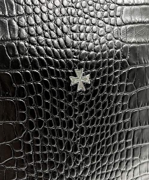 Мужская сумка NARVIN 9481-Aligro Black на плечо из натуральной кожи Vasheron, Артикул: 9481-Aligro Black фото №1