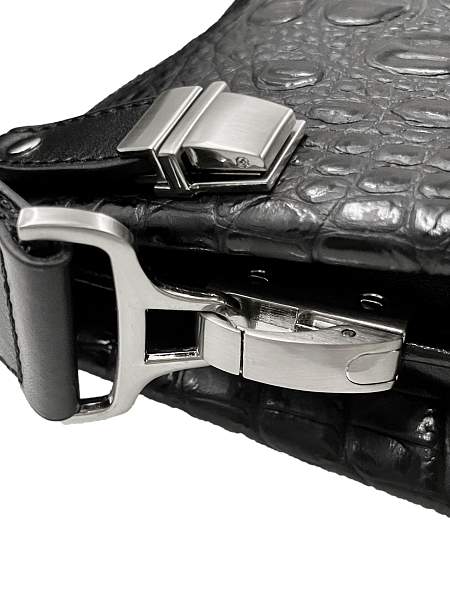 Мужская сумка NARVIN 9481-Bambino Black на плечо из натуральной кожи Vasheron, Артикул: 9481-Bambino Black фото №1