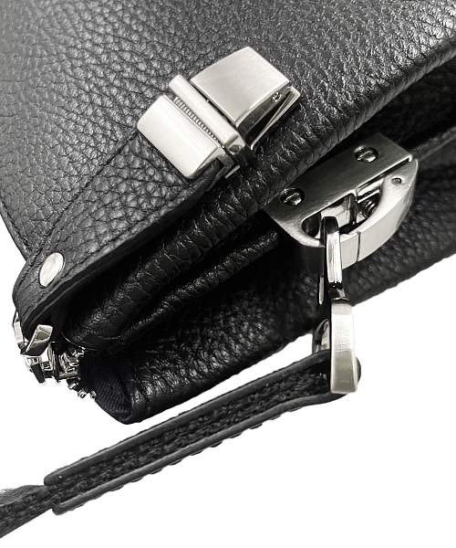 Мужская сумка NARVIN 9481-Polo Black на плечо из натуральной кожи Vasheron, Артикул: 9481-Polo Black фото №1