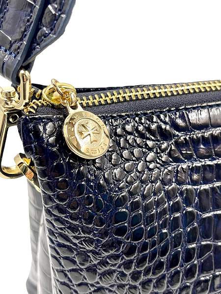 Сумка NARVIN из натуральной кожи 9813-N.Croco D.Blue Vasheron, Артикул: 9813-N.Croco D.Blue фото №1