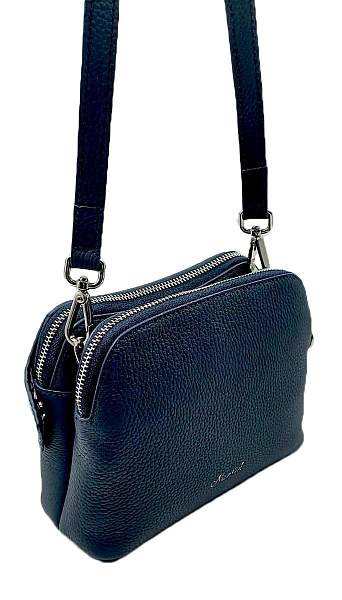 Сумка женская NARVIN 9814-Polo Black / Croco Vasheron, Артикул: 9814-Polo Black / Croco фото №1